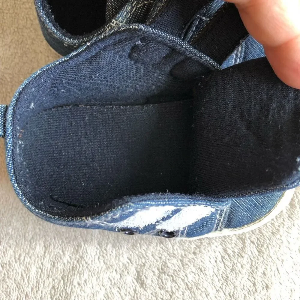 Denim Newborn Baby Pre-walker Shoes
